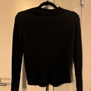 BP Women's Classic Black Crew Neck Sweater- Soft and Stretchy! EUC